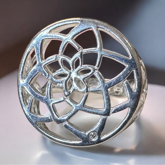 Flower of Life Sterling Silver Ring (6) - Picture 1 of 8